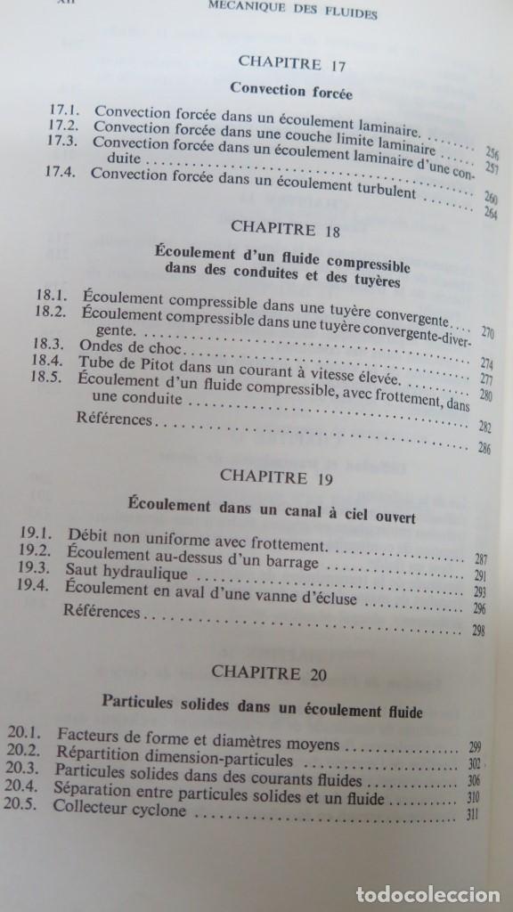 Libros de segunda mano de ciencias: Introduction a la m&eacute;canique des fluides et la transmission de la chaleur. KAY - Foto 7