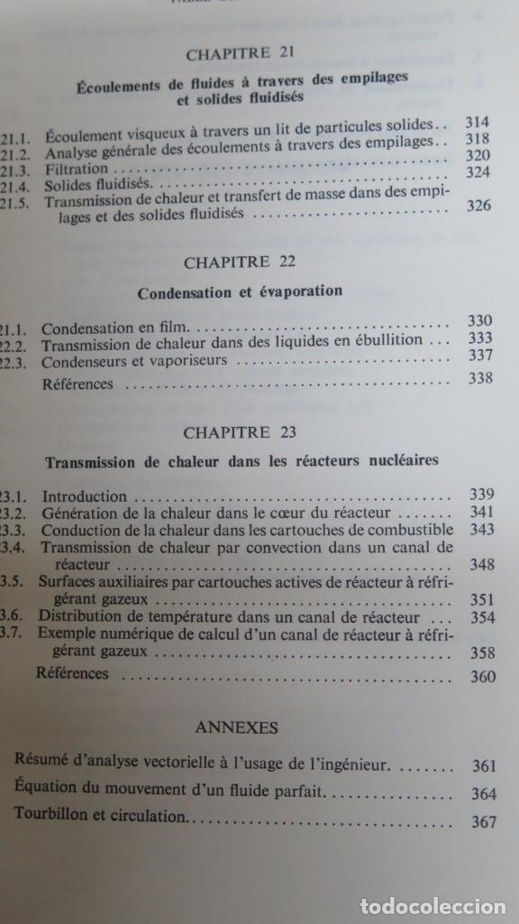 Libros de segunda mano de ciencias: Introduction a la m&eacute;canique des fluides et la transmission de la chaleur. KAY - Foto 8