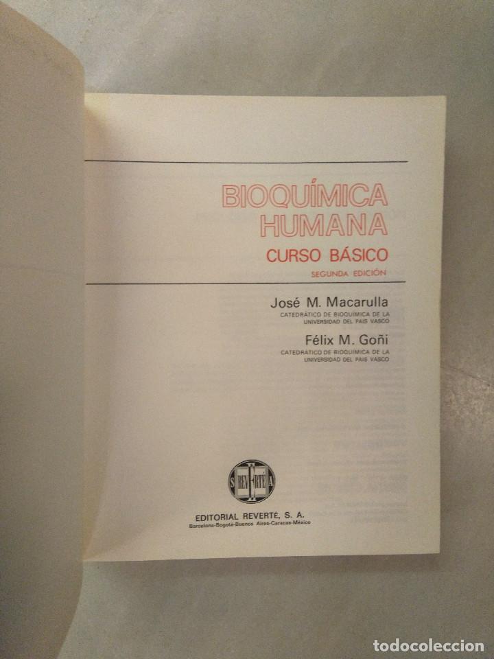 Libros de segunda mano: BIOQUIMICA HUMANA. MACARULLA y GO&Ntilde;I. - Foto 2