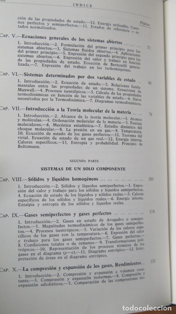 Libros de segunda mano de ciencias: TERMODINAMICA. P. PEREZ DEL NOTARIP. CON DEDICATORIA AUTOGRAFA - Foto 4