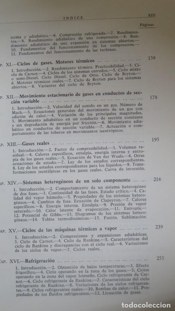 Libros de segunda mano de ciencias: TERMODINAMICA. P. PEREZ DEL NOTARIP. CON DEDICATORIA AUTOGRAFA - Foto 5