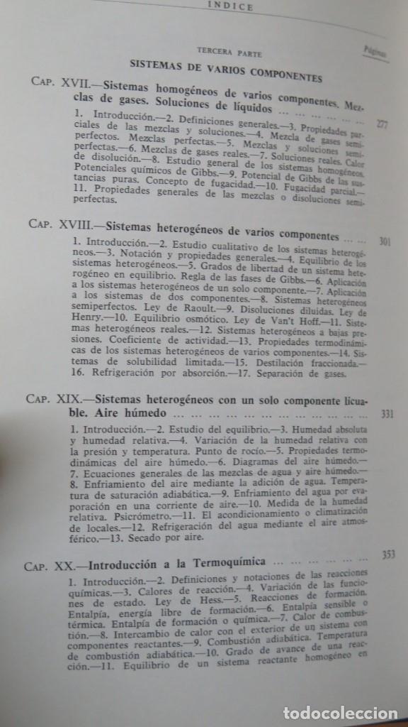 Libros de segunda mano de ciencias: TERMODINAMICA. P. PEREZ DEL NOTARIP. CON DEDICATORIA AUTOGRAFA - Foto 6