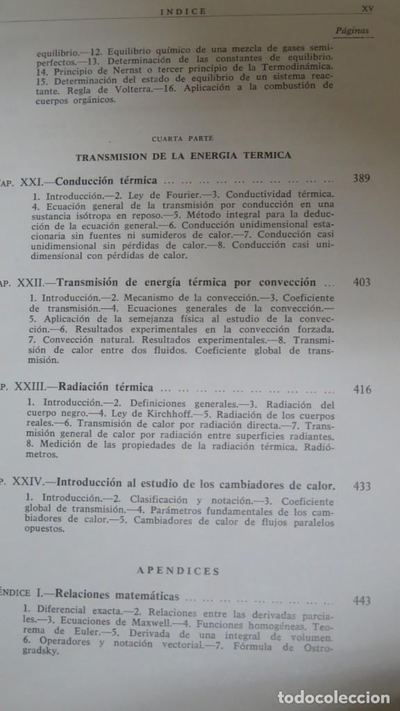 Libros de segunda mano de ciencias: TERMODINAMICA. P. PEREZ DEL NOTARIP. CON DEDICATORIA AUTOGRAFA - Foto 7