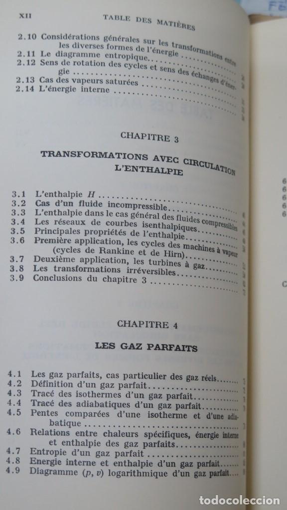 Libros de segunda mano de ciencias: INITIATION A LA THERMODYNAMIQUE. FROIDEVAUX - Foto 3