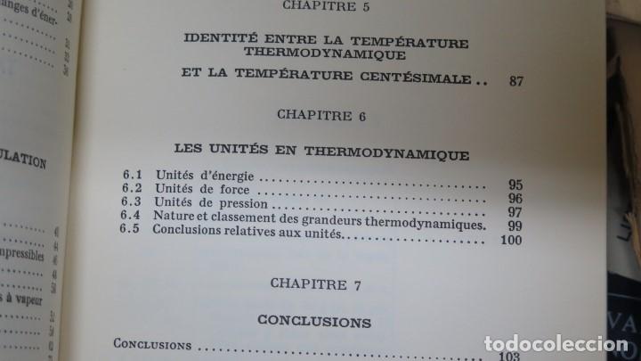 Libros de segunda mano de ciencias: INITIATION A LA THERMODYNAMIQUE. FROIDEVAUX - Foto 4