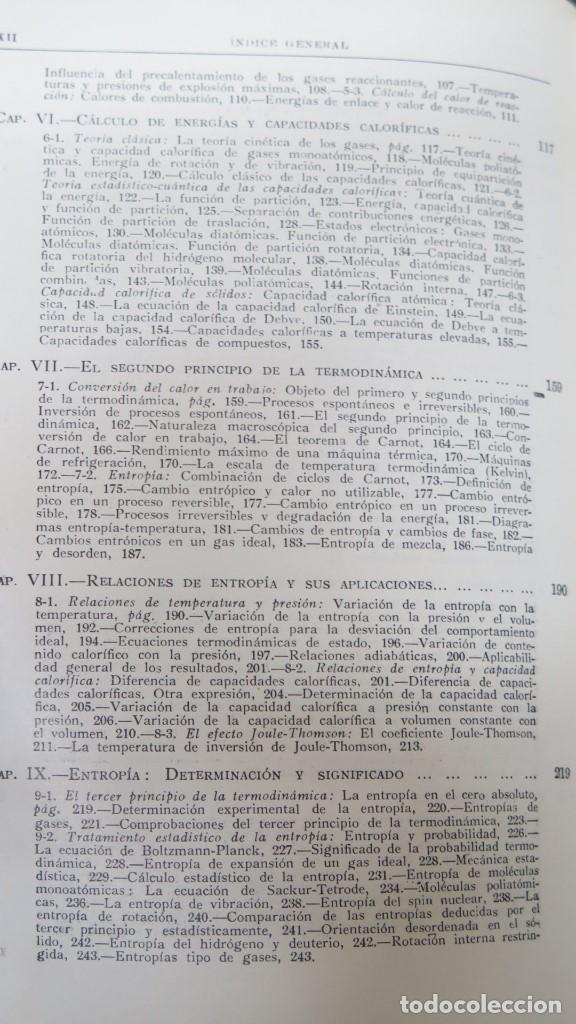 Libros de segunda mano de ciencias: TERMODINAMICA PARA QUIMICOS. SAMUEL GLASSTONE - Foto 3