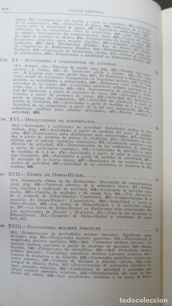 Libros de segunda mano de ciencias: TERMODINAMICA PARA QUIMICOS. SAMUEL GLASSTONE - Foto 5