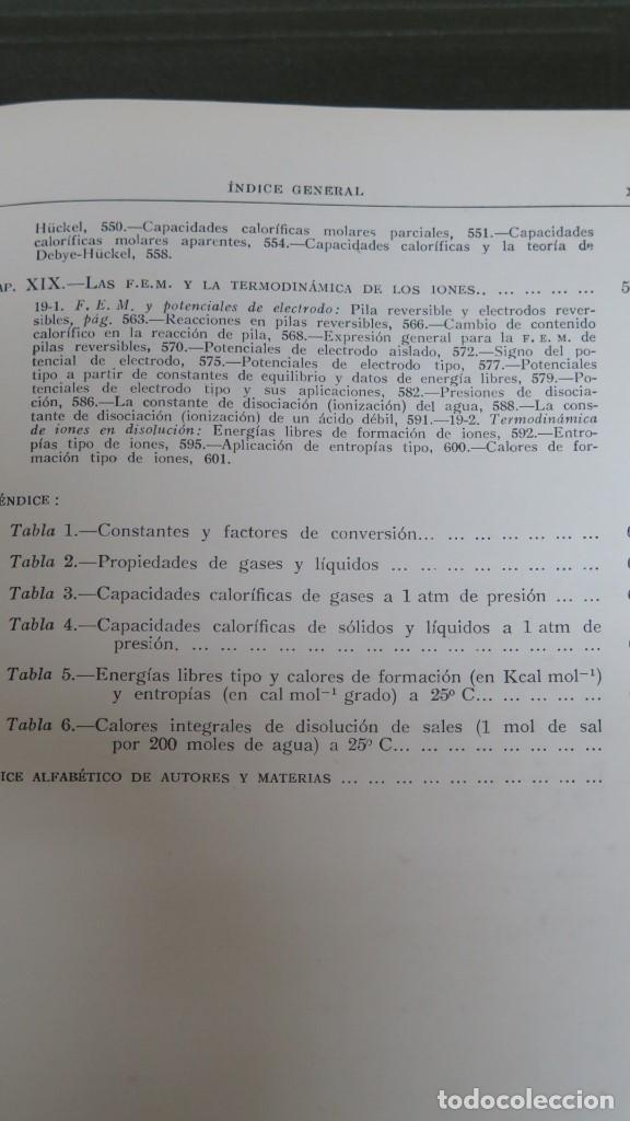 Libros de segunda mano de ciencias: TERMODINAMICA PARA QUIMICOS. SAMUEL GLASSTONE - Foto 6
