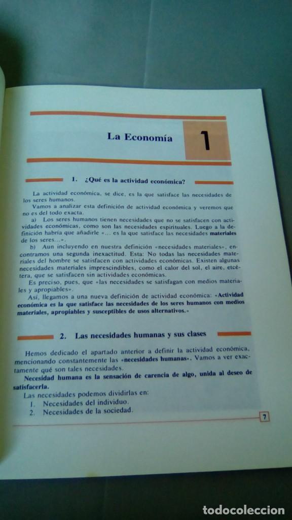 Libros de segunda mano de ciencias: ELEMENTOS DE ECONOMIA. F.P.A./1 GR 2&ordm; CURSO.- EDITEX - Foto 2