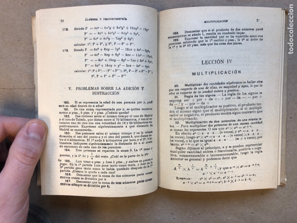 Libros de segunda mano de ciencias: &Aacute;LGEBRA T TRIGONOMETR&Iacute;A. EDICIONES BRU&Ntilde;O 1956. - Foto 3