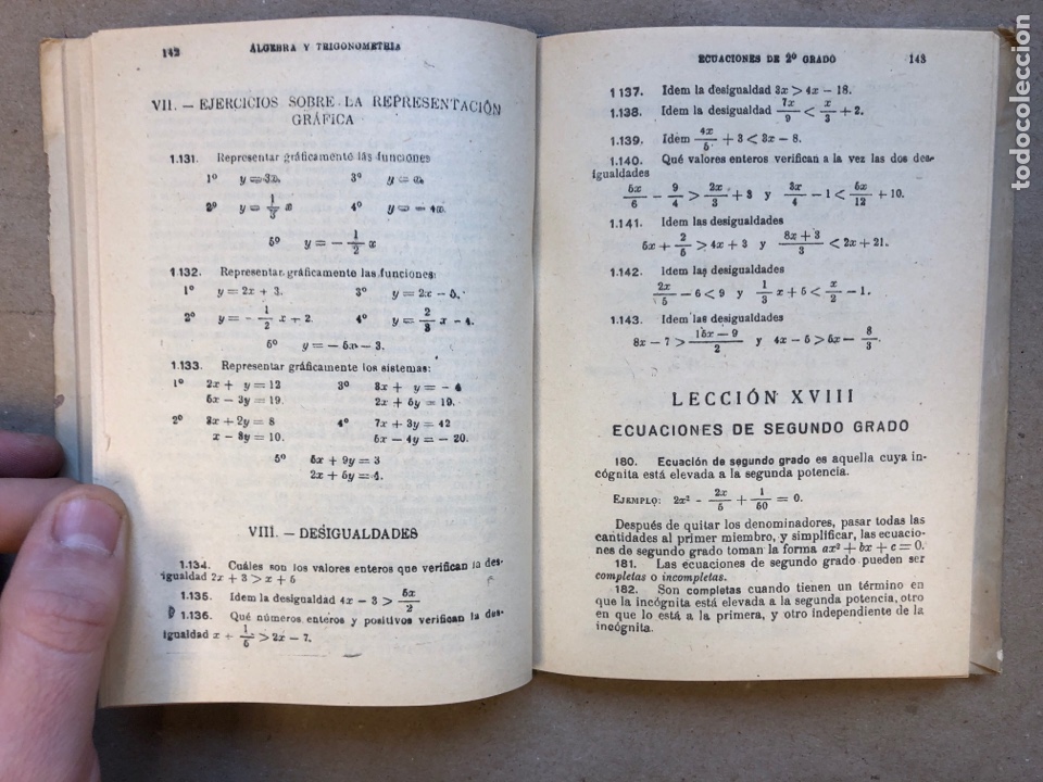 Libros de segunda mano de ciencias: &Aacute;LGEBRA T TRIGONOMETR&Iacute;A. EDICIONES BRU&Ntilde;O 1956. - Foto 5