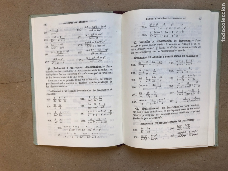 Libros de segunda mano de ciencias: NOCIONES DE &Aacute;LGEBRA. EDICIONES BRU&Ntilde;O 1953. - Foto 3