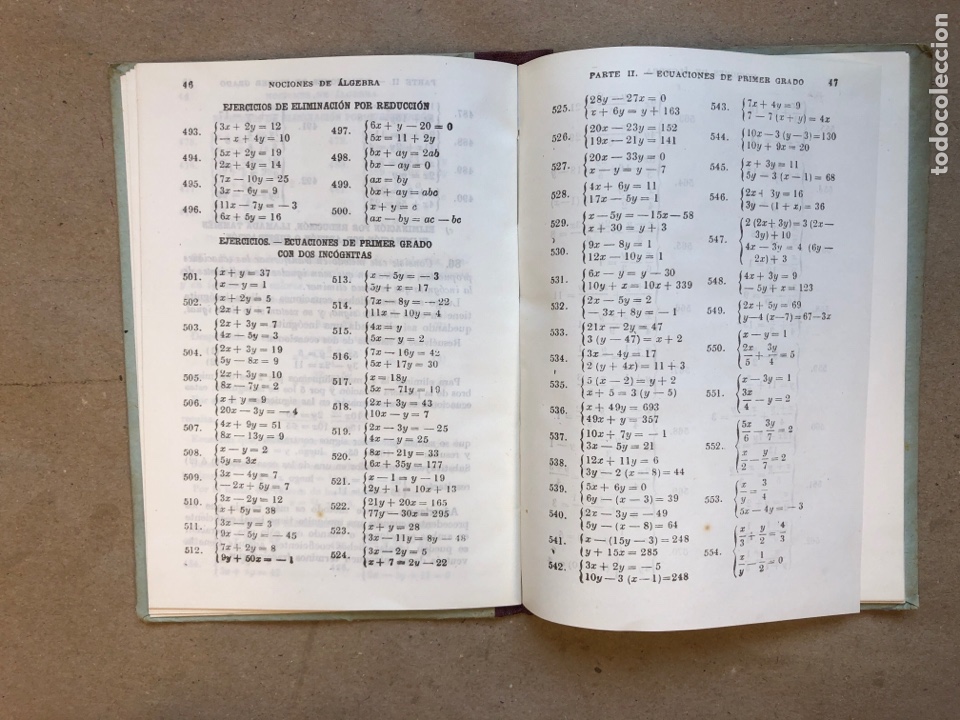 Libros de segunda mano de ciencias: NOCIONES DE &Aacute;LGEBRA. EDICIONES BRU&Ntilde;O 1953. - Foto 4