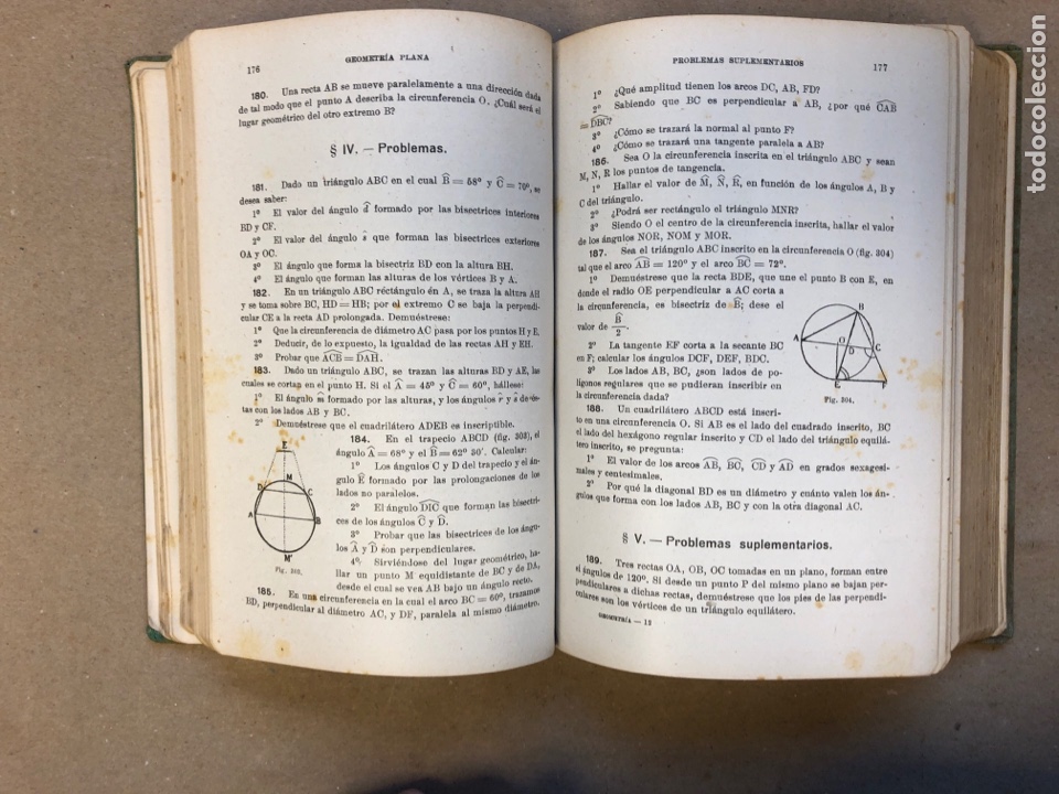Libros de segunda mano de ciencias: GEOMETR&Iacute;A (CURSO SUPERIOR). EDICIONES BRU&Ntilde;O 1941. - Foto 5