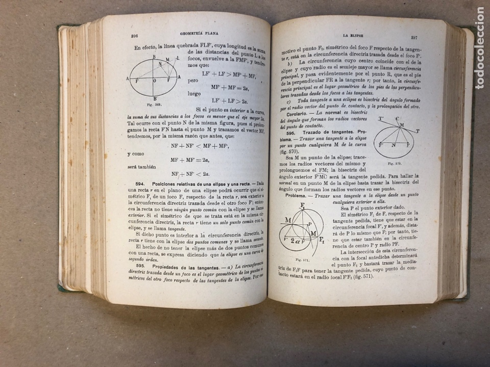 Libros de segunda mano de ciencias: GEOMETR&Iacute;A (CURSO SUPERIOR). EDICIONES BRU&Ntilde;O 1941. - Foto 6