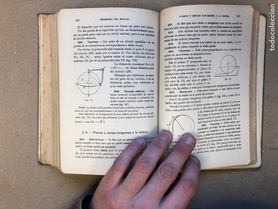 Libros de segunda mano de ciencias: GEOMETR&Iacute;A (CURSO SUPERIOR). EDICIONES BRU&Ntilde;O 1941. - Foto 7