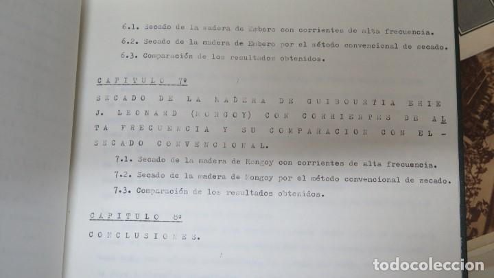 Libros de segunda mano: TESIS. SECADO DE MADERA CON CORRIENTES ELECTRONICAS Y SU COMPARACION SECADO CONVENCIONAL. JOSE LUIS - Foto 5