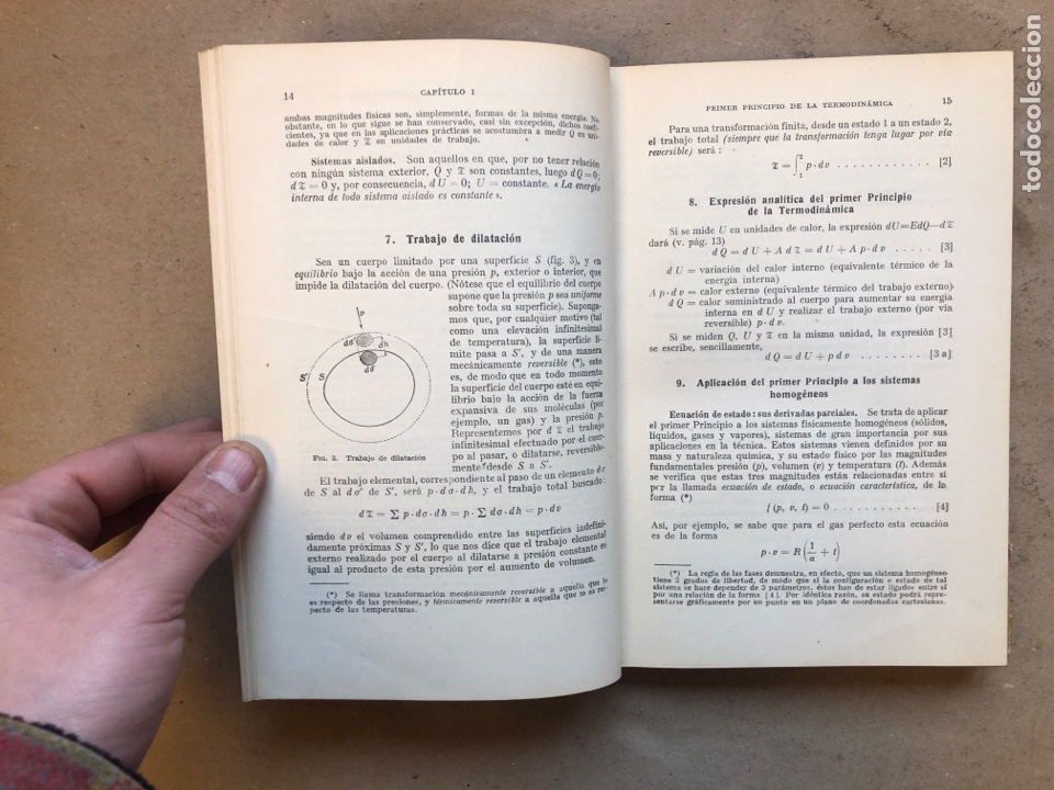 Libros de segunda mano de ciencias: TERMODIN&Aacute;MICA APLICADA. M. LUCINI. EDITORIAL LABOR 1949. - Foto 3