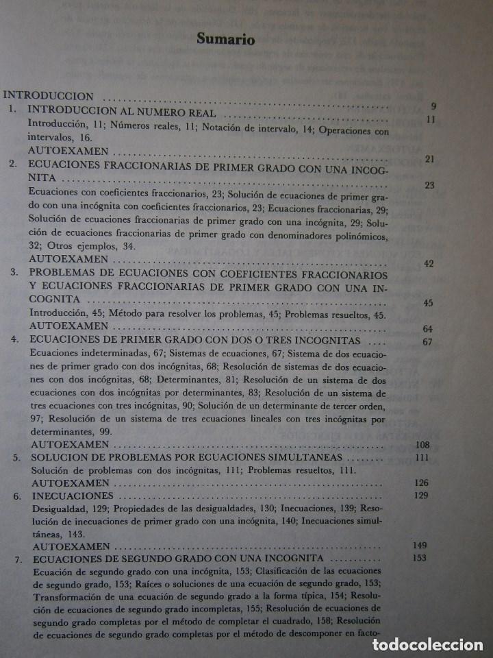 Libros de segunda mano de ciencias: FUNDAMENTOS DE ALGEBRA BASICA Manuel Sanchez Sordo Playor 1986 - Foto 2