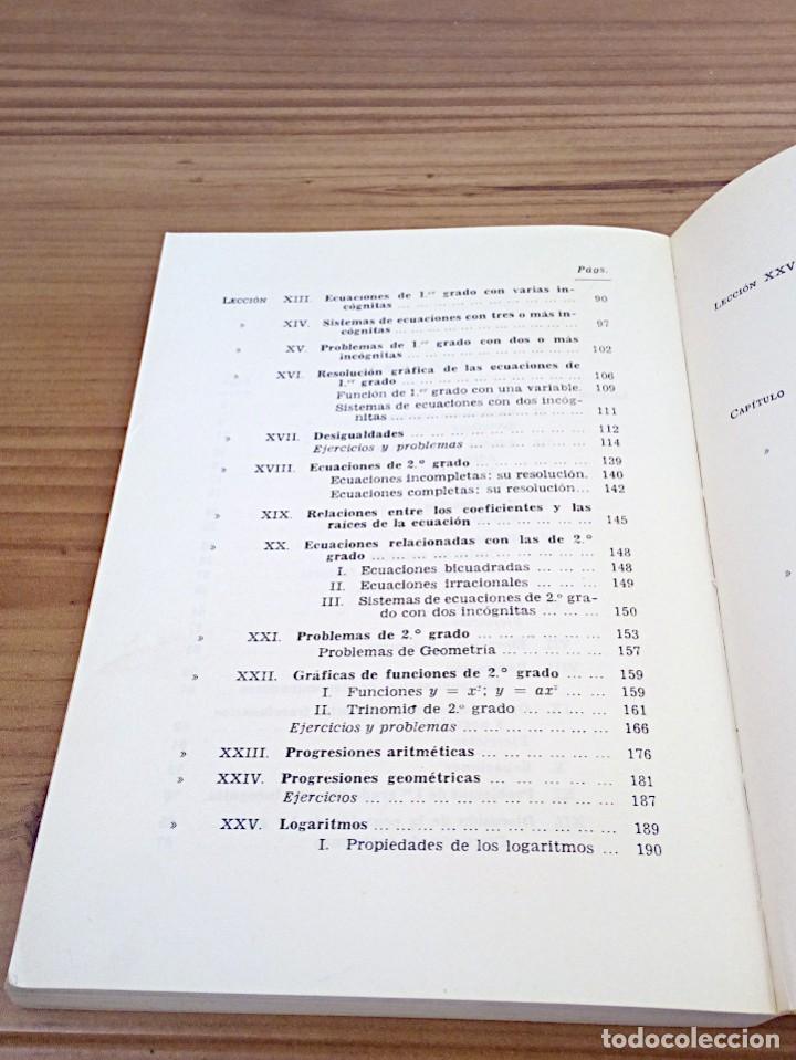 Libros de segunda mano de ciencias: &Aacute;LGEBRA Y TRIGONOM&Eacute;TRIA. EDITORIAL BRU&Ntilde;O. 19 &ordf; ED. NOTABLEMENTE CORREGIDA 1970 - Foto 8