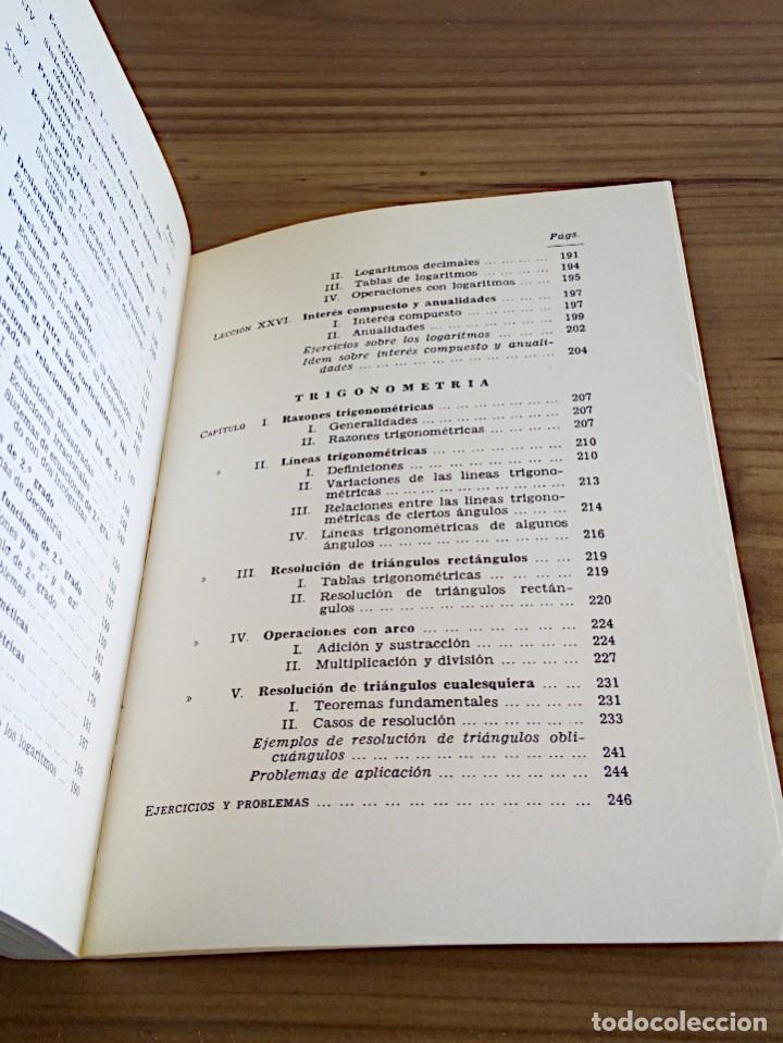 Libros de segunda mano de ciencias: &Aacute;LGEBRA Y TRIGONOM&Eacute;TRIA. EDITORIAL BRU&Ntilde;O. 19 &ordf; ED. NOTABLEMENTE CORREGIDA 1970 - Foto 9