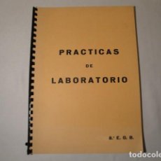 Libros de segunda mano de Ciencias: PRÁCTICAS DE LABORATORIO 8º E.G.B. AÑOS 80-90.. Lote 149672642