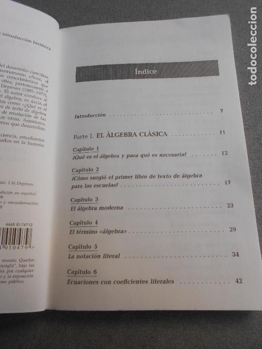Libros de segunda mano de ciencias: DEL ALGEBRA CLASICA AL ALGEBRA MODERNA - Foto 3
