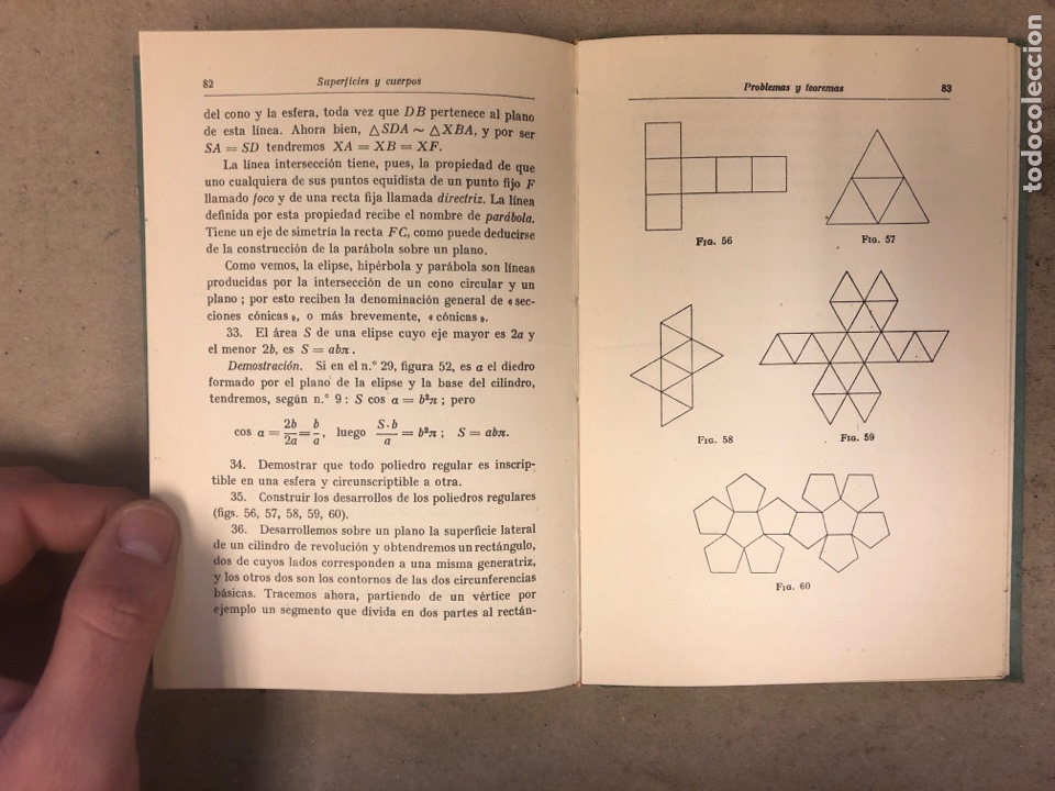 Libros de segunda mano de ciencias: GEOMETR&Iacute;A DEL ESPACIO. Dr. ROBERT GLASER. EDITORIAL LABOR 1943. - Foto 7