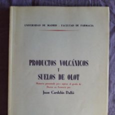 Libros de segunda mano: PRODUCTOS VOLCÁNICOS Y SUELOS DE OLOT / JUAN CARDELUS DALFO / EDI. UNIVERSIDAD DE MADRID. Lote 151566210