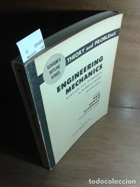 Libros de segunda mano de ciencias: McLEAN and NELSON - THEORY AND PROBLEMS. ENGINEERING MECHANICS STATICS AND DYNAMICS. By ---. INCLUDI - Foto 1