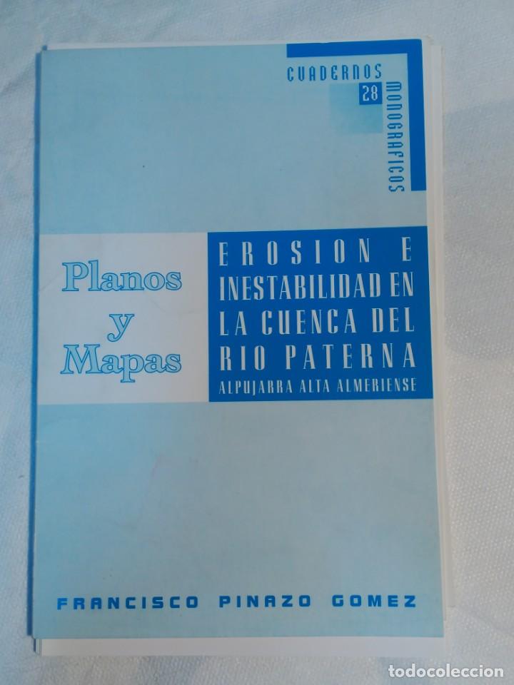 Libros de segunda mano: EROSION E INESTABILIDAD DE LA CUENCA EL RIO PATERNA, PLANOS Y MAPAS - Foto 1