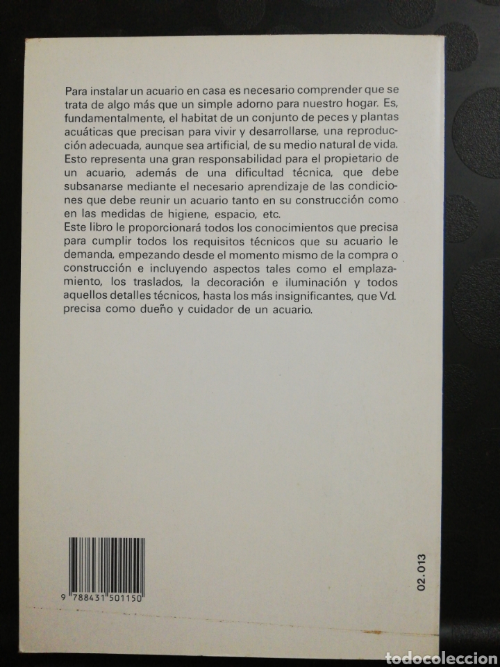 Libros de segunda mano: La t&eacute;cnica del acuario Walter Birkener. Editorial de Vecchi - Foto 2