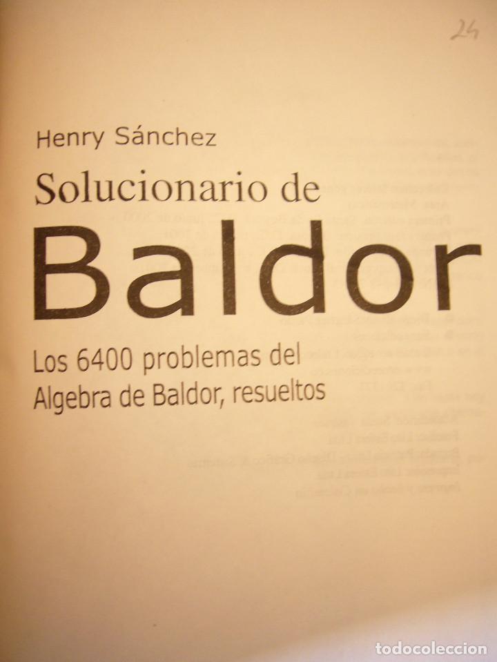 Solucionario De Baldor Los 6400 Problemas Del Vendido En Venta Directa 153468590