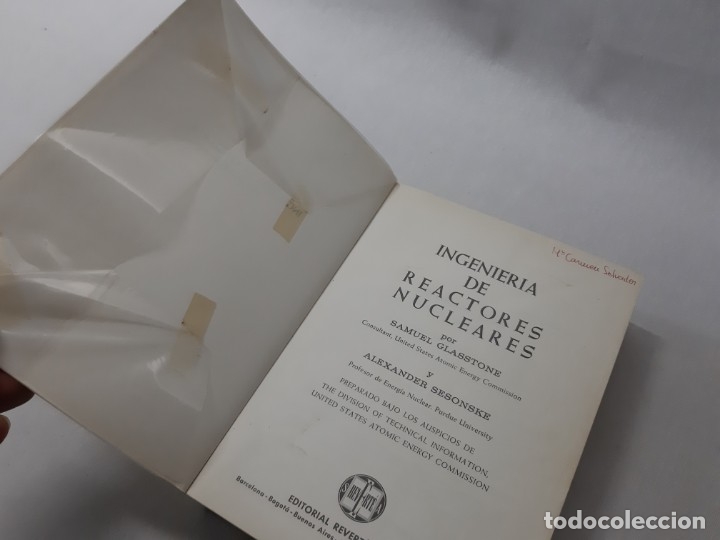 Libros de segunda mano de ciencias: Ingenier&iacute;&shy;a de reactores nucleares - Glasstone, Samuel - Foto 4