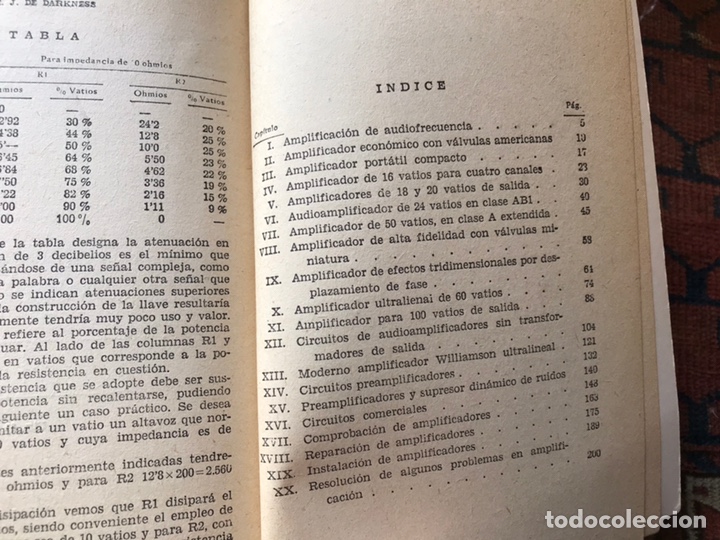 Libros de segunda mano de ciencias: Amplificadores. R. J. de Darkness - Foto 3