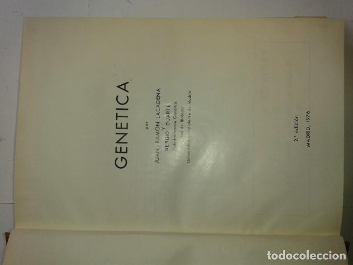 Libros de segunda mano: GEN&Eacute;TICA 1976 JUAN RAM&Oacute;N LACADENA 2&ordf; EDICI&Oacute;N - Foto 2