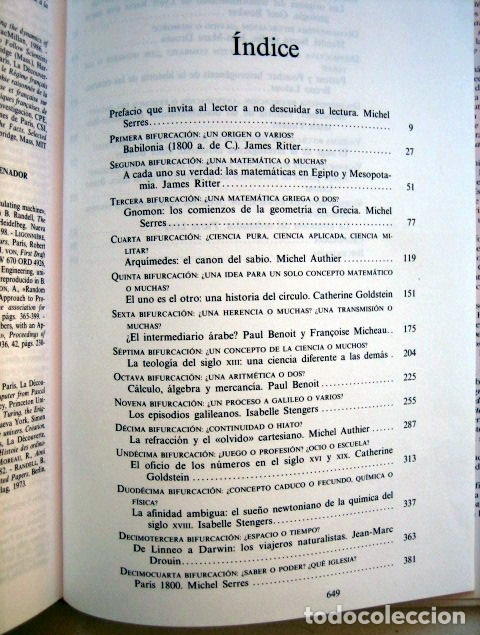 Libros de segunda mano de ciencias: Historia de las ciencias, de Michel Serres - Foto 5