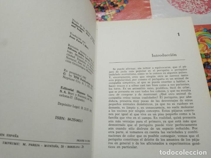 Libros de segunda mano: LOS PERIQUITOS.- COMO CRIARLOS Y ADIESTRARLOS - Foto 2