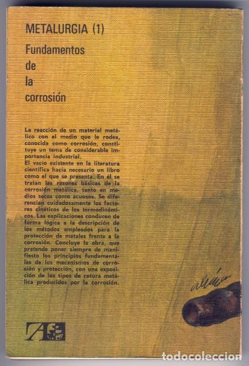Libros de segunda mano de ciencias: Fundamentos de la Corrosi&oacute;n J. C. Scully J.C. Scully - Foto 2