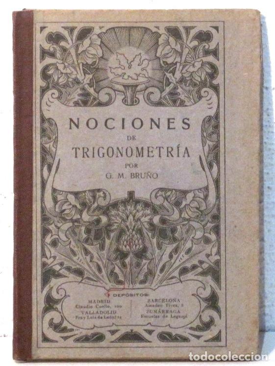 Libros de segunda mano de ciencias: NOCIONES DE TRIGONOMETRIA -  Y  - CLAVE- G.M. BRU&Ntilde;O - - Foto 1