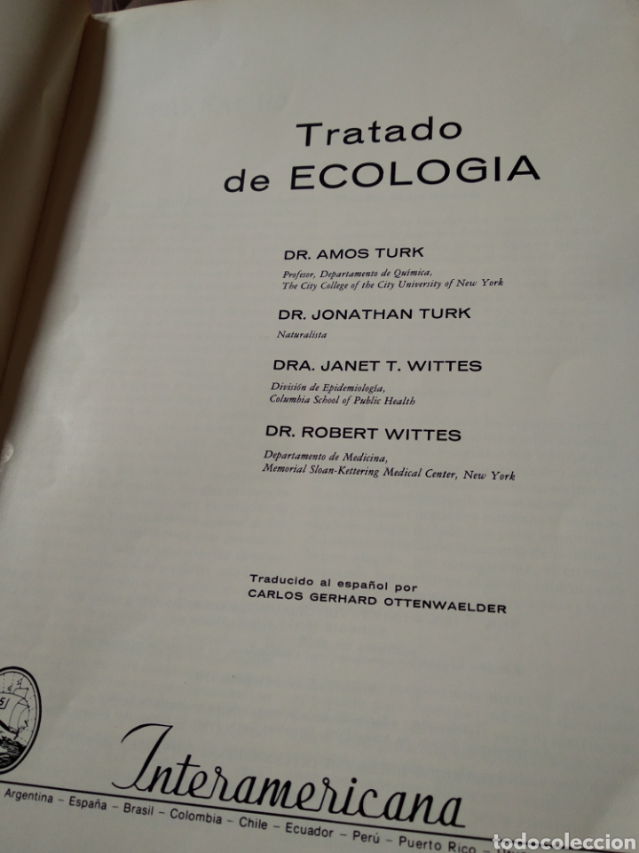 Libros de segunda mano: TRATADO DE ECOLOG&Iacute;A - TURK WITTES #1301 - Foto 2