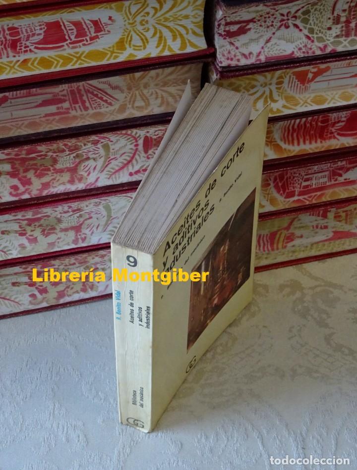 Libros de segunda mano de ciencias: Aceites de corte y aditivos industriales .  Autor :  Vidal, Benito - Foto 2