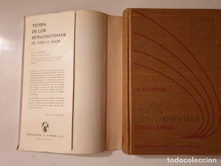 Libros de segunda mano de ciencias: TEORIA DE LOS SERVOSISTEMAS- Z.CYPKIN-1969 - Foto 2