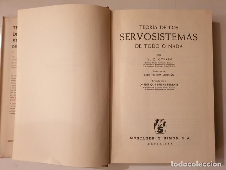 Libros de segunda mano de ciencias: TEORIA DE LOS SERVOSISTEMAS- Z.CYPKIN-1969 - Foto 3