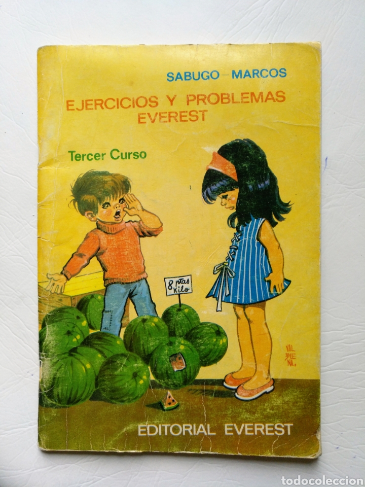 Libros de segunda mano de ciencias: EJERCICIOS Y PROBLEMAS EVEREST TERCER CURSO. A&Ntilde;O 1972. - Foto 1