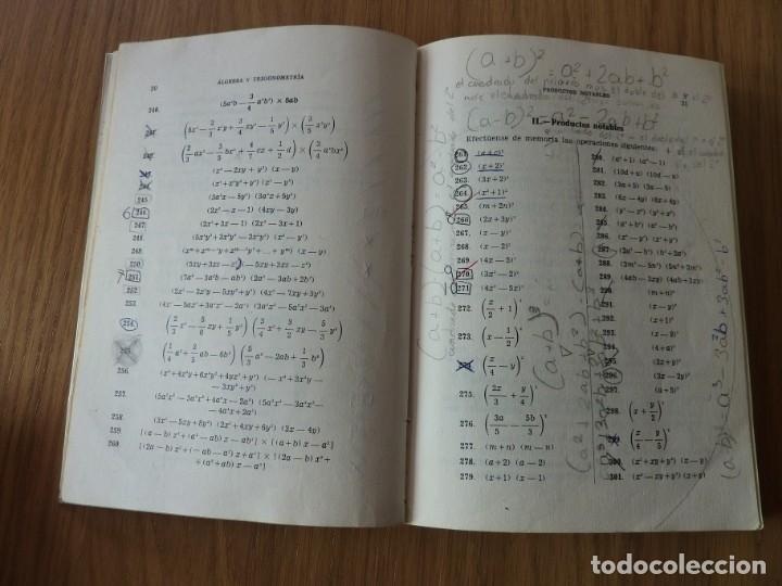 Libros de segunda mano de ciencias: &Aacute;LGEBRA Y TRIGONOMETR&Iacute;A. EDITORIAL BRU&Ntilde;O. A&Ntilde;O 1982. - Foto 3