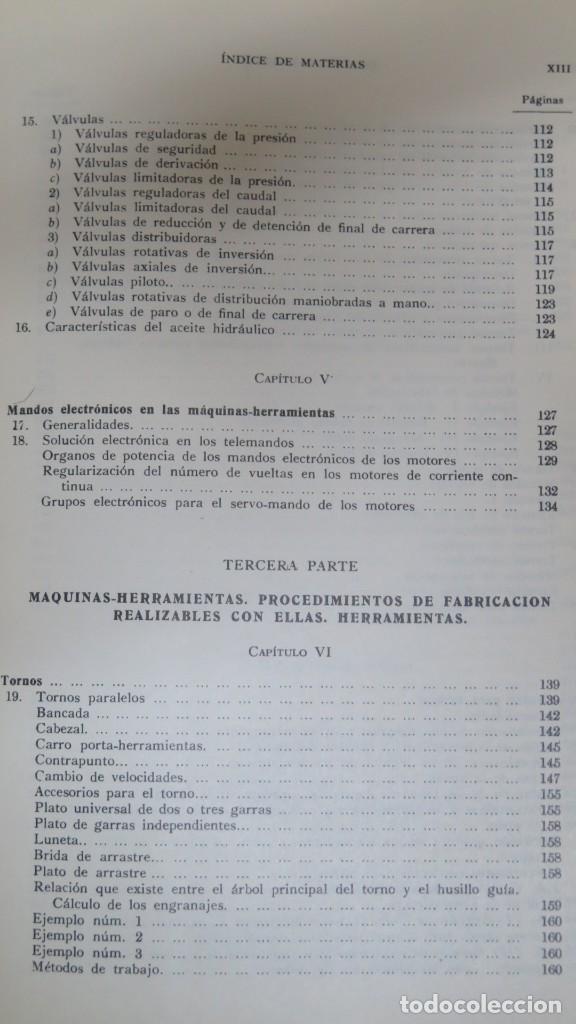 Libros de segunda mano: M&Aacute;QUINAS HERRAMIENTA MODERNAS. MARIO POSSI - Foto 4