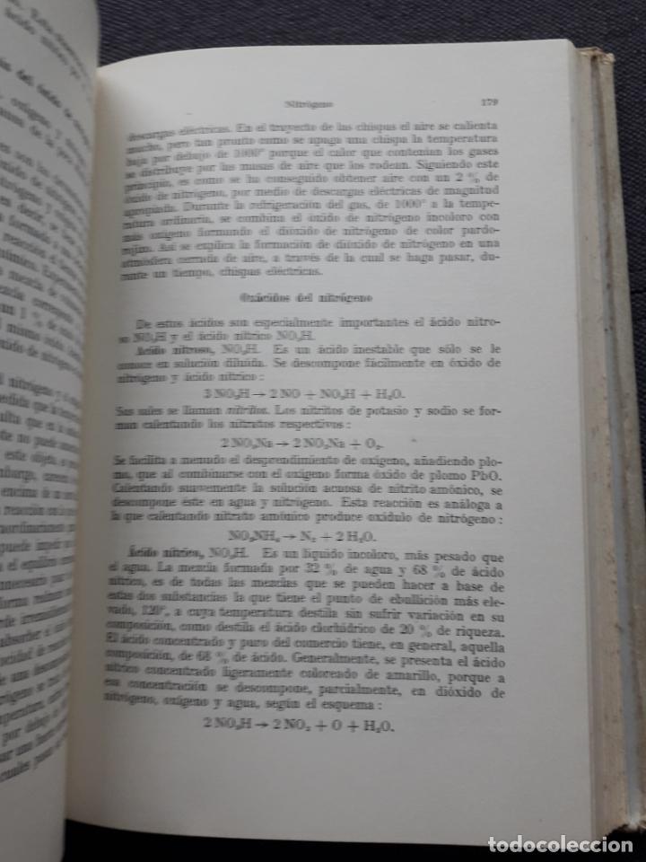 Libros de segunda mano de ciencias: Qu&iacute;mica Inorg&aacute;nica. N. Bjerrum / L. Ebert. A&ntilde;o 1945. - Foto 5