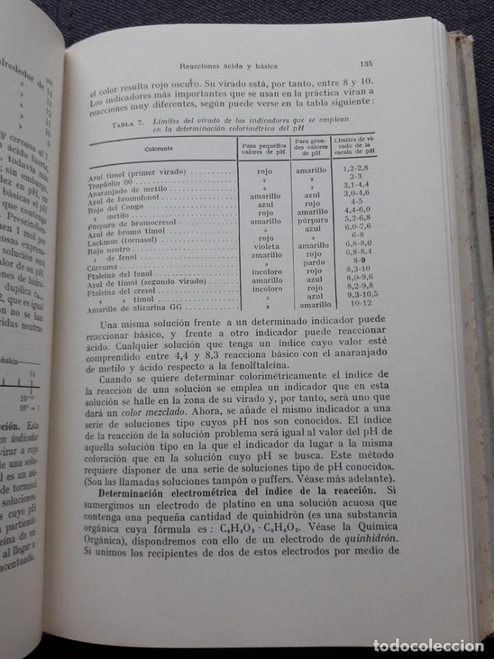 Libros de segunda mano de ciencias: Qu&iacute;mica Inorg&aacute;nica. N. Bjerrum / L. Ebert. A&ntilde;o 1945. - Foto 8