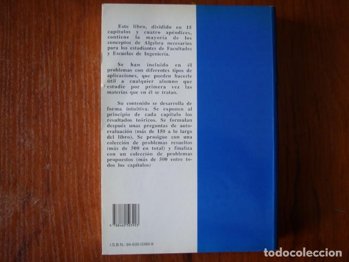 Libros de segunda mano de ciencias: LIBRO PROBLEMAS DE &Aacute;LGEBRA CON ESQUEMAS TE&Oacute;RICOS A DE LA VILA - Foto 10